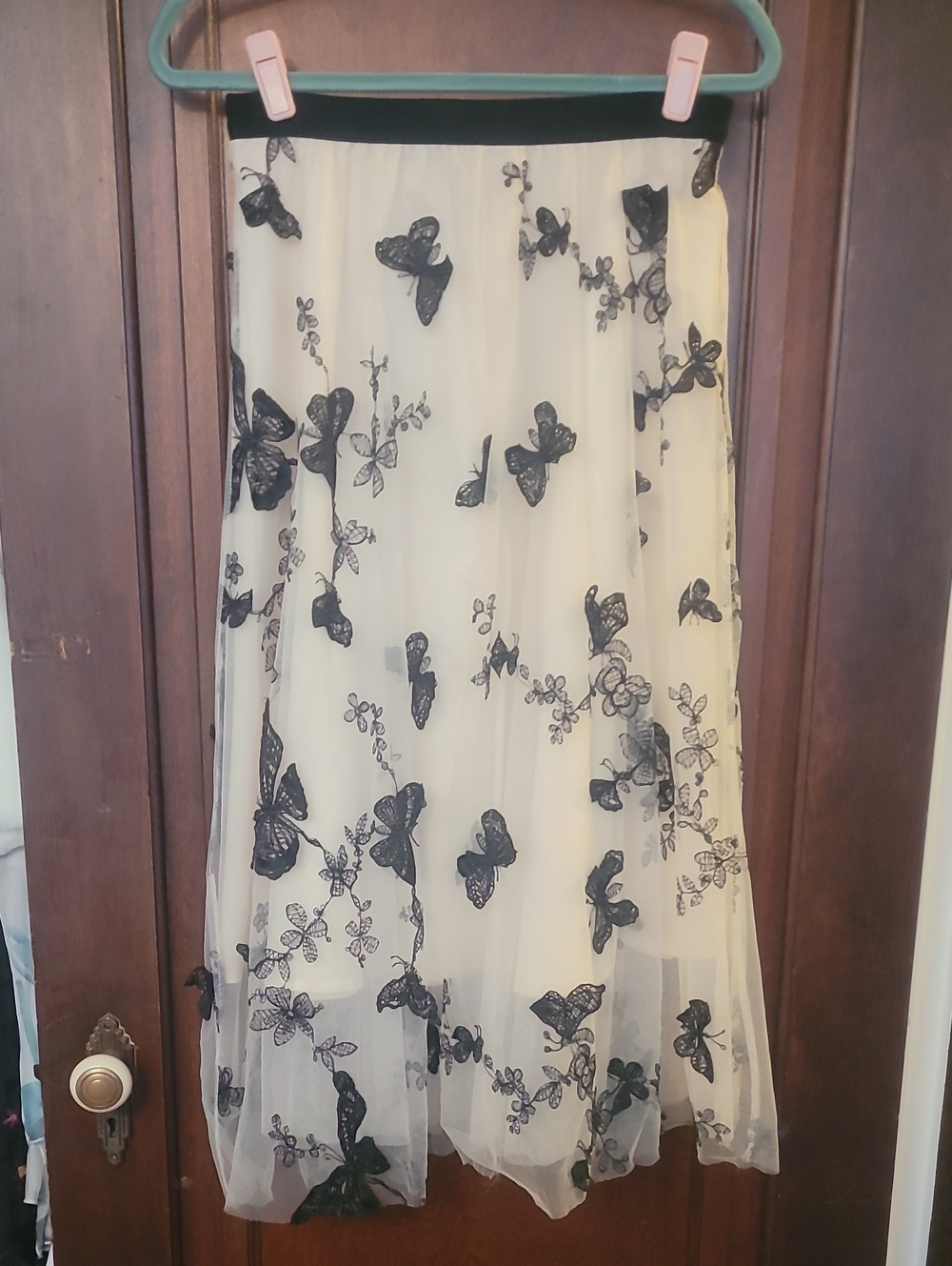 Chicwish Cream Dress with Dark Green Trim